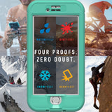 LifeProof NÜÜD SERIES Waterproof Case for iPhone SE (3rd and 2nd gen) and iPhone 8/7 - Retail Packaging - MERMAID (SOFT MINT/TALISIDE TEAL/CLEAR)