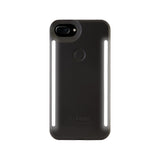 LuMee Duo Phone Case, Black Matte | Front & Back LED Lighting, Variable Dimmer | Shock Absorption, Bumper Case, Selfie Phone Case | iPhone 8+ / iPhone 7+ / iPhone 6s+ / iPhone 6+