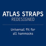 ENO, Eagles Nest Outfitters Atlas Hammock Straps, Suspension System with Storage Bag, 400 LB Capacity, 9' x 1.5/.75", Black/Royal