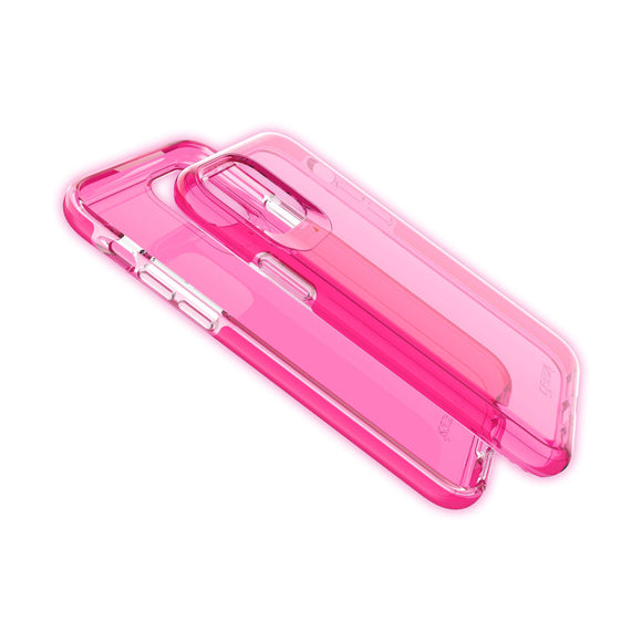 ZAGG Gear4 Crystal Palace Neon Compatible with iPhone 11 Pro Case, Advanced Impact Protection with Integrated D3O Technology, Anti-Yellowing, Phone Cover � Neon Pink