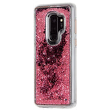 Case-Mate - Samsung Galaxy S9+ Case - WATERFALL - Cascading Liquid Glitter - Protective Design - Rose Gold