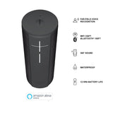 Ultimate Ears BLAST Portable Wi-Fi/Bluetooth Speaker with hands-free Amazon Alexa voice control (waterproof) - Graphite Black (Renewed)