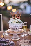 Le'raze Crystal Cake Plate with Stand, 12" Round Pedestal Cake Stand, Desert Serving Tray for Weddings, Events, Parties