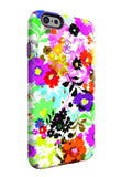 Speck CandyShell Inked iPhone 6/6s Plus Case, Bold Blossoms White/Revolution Purple
