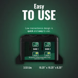 Battery Tender 2 Bank Battery Charger and Maintainer, 12 Volt 1.25 AMP for Motorcycles, ATVs, Lawn Mowers