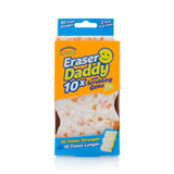 Scrub Daddy Eraser Daddy 10x Eraser Sponge - Scratch-Free Multipurpose Dish Sponge - BPA Free & Made with Melamine - Stain, Mold & Odor Resistant Kitchen Sponge (2 Count)
