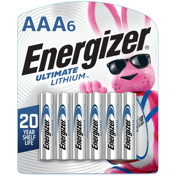 Energizer Ultimate Lithium AAA 6-Count Batteries