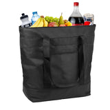 Insulated Grocery Bag By Lebogner - X-Large 10 Gallon Capacity Vacation Cooler Bag For Hot Or Cold Food While Traveling, Collapsible Travel Or Shopping Carry Basket, Outdoor Picnic Bag For Camping