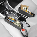 Lebogner Between Car Seat Gap Filler Organizer, 2 Pack Side Of Center Console Storage Box For Money, CellPhone, Coins and Keys, Multifunction Crevice Pocket Caddy Catcher, Vehicle Interior Accessories