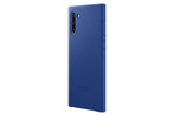 Samsung Galaxy Note10 Case, Leather Back Protective Cover - Blue (US Version with Warranty) (EF-VN970LLEGUS)