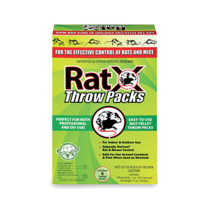 RatX Throw Packs Bait Pellets for Mice and Rats, Pack of 6