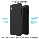 Speck Products Presidio Pro iPhone XS Max Case, Black/Black
