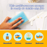 Scrub Daddy Sponge Daddy - Scratch-Free Multipurpose Dish Sponge - BPA Free & Made with Polymer Foam - Stain & Odor Resistant Kitchen Sponge (4 Count)