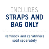 ENO, Eagles Nest Outfitters Atlas Hammock Straps, Suspension System with Storage Bag, 400 LB Capacity, 9' x 1.5/.75", Black/Royal