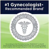 MONISTAT 3-Dose Yeast Infection Treatment, 3 Ovule Inserts & External Itch Cream