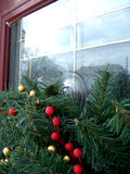 Adams Christmas 5750-88-1040 Giant Suction Wreath Holder,Clear