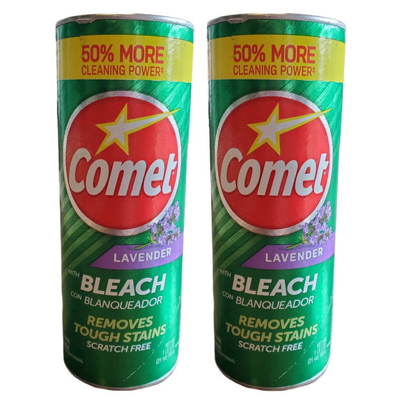 Comet Lavender with Bleach Cleaner 50% More 2 PACK