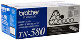 Brother TN580 High Yield Toner -Cartridge - Retail Packaging - Black