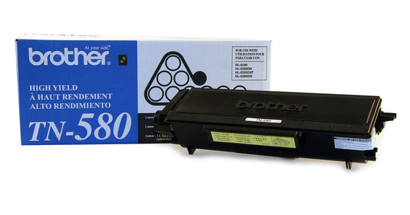 Brother TN580 High Yield Toner -Cartridge - Retail Packaging - Black