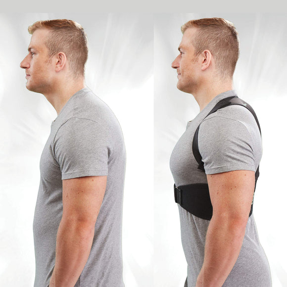 Hempvana Arrow Posture - Fully Adjustable Posture Support & Posture Corrector for Upper Body - Helps Correct Slouching, Text Neck and Hunching Over (L/XL)
