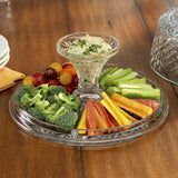 Amazing Cake Stand Multifunctional Cake and Serving Stand for Weddings,Events, Parties, 4-in-1 Crystal Cake Plate with Dome