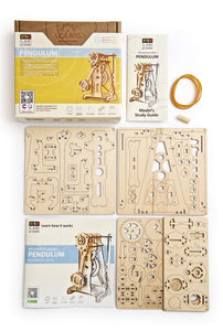 UGEARS STEM Pendulum Model Kit - Creative Wooden Model Kits for Adults, Teens and Children - DIY Mechanical Science Kit for Self Assembly - Unique Educational and Engineering 3D Puzzles with App