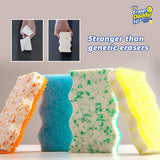 Scrub Daddy Eraser Daddy 10x Eraser Sponge - Scratch-Free Multipurpose Dish Sponge - BPA Free & Made with Melamine - Stain, Mold & Odor Resistant Kitchen Sponge (2 Count)