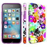 Speck CandyShell Inked iPhone 6/6s Plus Case, Bold Blossoms White/Revolution Purple