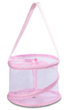 Bathroom Personal Organizer - 8" X 6" - Three Large Compartments to Organize Your Bathroom Accessories. The Shower Caddy Features a Drainage Hole and Carry Handle for Easy Transport. (Pink)