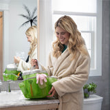 7 Pocket Shower Caddy Tote, Green - Keep your shower essentials within easy reach. Shower caddies are perfect for college dorms, gym, shower, swimming and travel. Mesh allows water to drain easily.