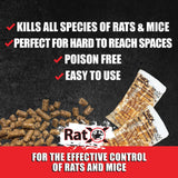 RatX Throw Packs Bait Pellets for Mice and Rats, Pack of 6