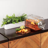 Glass Beverage Dispenser for Parties - 100% Leakproof Stainless Steel Spigot -
