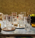 Crystal Highball Glasses, Glass Drinking Glasses [Set of 6] for Water, Juice, Beer, Wine, and Cocktails - Special Edition Glassware Set
