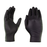 GLOVEWORKS Black Disposable Nitrile Industrial Gloves, 5 Mil, Latex &