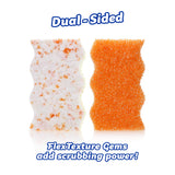Scrub Daddy Eraser Daddy 10x Eraser Sponge - Scratch-Free Multipurpose Dish Sponge - BPA Free & Made with Melamine - Stain, Mold & Odor Resistant Kitchen Sponge (2 Count)