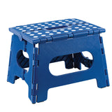Folding Step Stool - The Lightweight Step Stool is Sturdy Enough to Support Adults and Safe Enough for Kids. Opens Easy with One Flip. Great for Kitchen, Bathroom, Bedroom, Kids or Adults. (Blue)