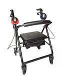 Walker Buddezz Picture FRAMZZ & Personalization Kit for Mobility Devices, Rollators, Crutches, Canes and Walkers - Blue (1 Cover and SINGLEZZ)