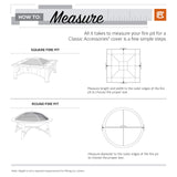 Classic Accessories 58992 Terrazzo Fire Pit Cover, Round,Sand,Small