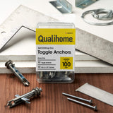 Heavy Duty Drywall Anchors and Screws Kit Including Toggle Anchors & Screws #8 x 2-1/8?- Durable Zinc Self Drilling Drywall Anchors for Hanging Pictures & More- Dry Wall Anchors and Screws Kit