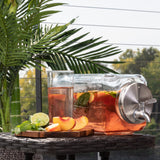 Glass Beverage Dispenser for Parties - 100% Leakproof Stainless Steel Spigot -