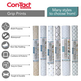 Con-Tact Brand Grip Prints Durable Adhesive Non-Slip Shelf and Drawer Liner, 18" x 4', Virtu Black