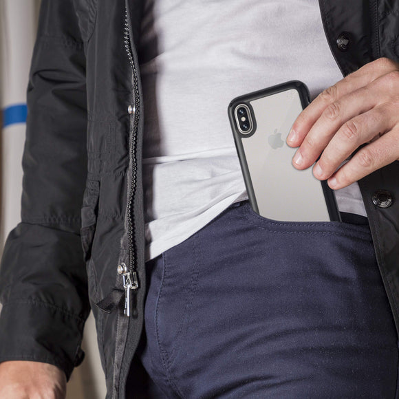 Speck Products Presidio Show iPhone Xs/iPhone X Case, Clear/Black