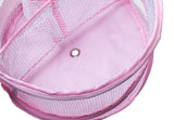 Bathroom Personal Organizer - 8" X 6" - Three Large Compartments to Organize Your Bathroom Accessories. The Shower Caddy Features a Drainage Hole and Carry Handle for Easy Transport. (Pink)