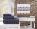 Enchante Home - Vague Turkish Towels - 6 Piece Set, Zero Twist Turkish Towel - Quick Dry, Soft, Absorbent