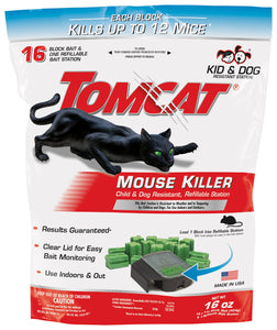 Tomcat Mouse Killer Child and Dog Resistant, Refillable Station