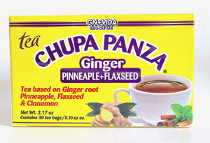 GN+Vida Tea CHUPA Panza, Tea Based ONGINGER Root, PINNEAPPLE, Flaxseed & Cinnamon. Limited Edition