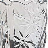 Crystal Vase, 12" high, for Flowers & Decor, Orchid Design, Lovely Nice Shiny Piece, Suitable for All Occasions, Perfect as a Gift,