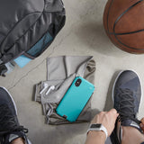 Speck Products Compatible Phone Case for Apple iPhone Xs Max, Presidio Sport Case, Heartrate Red/Sidewalk Grey/Black