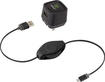 ReTrak 2.4-Amp Wall Charger and Premier Retractable microUSB Charge and Sync