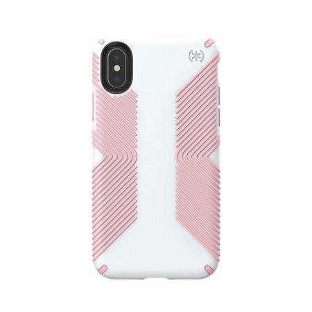Speck Presidio Grip iPhone X Dove Grey Tart Pink 105207-6826